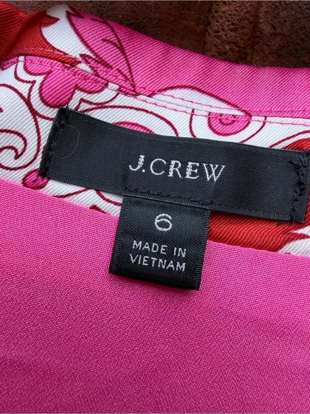 J. Crew pink sleeve